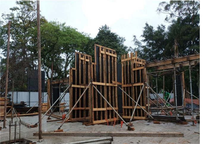31/10/22 - Forma dos pilares do 1° Pavimento (Casa 04 e 05).