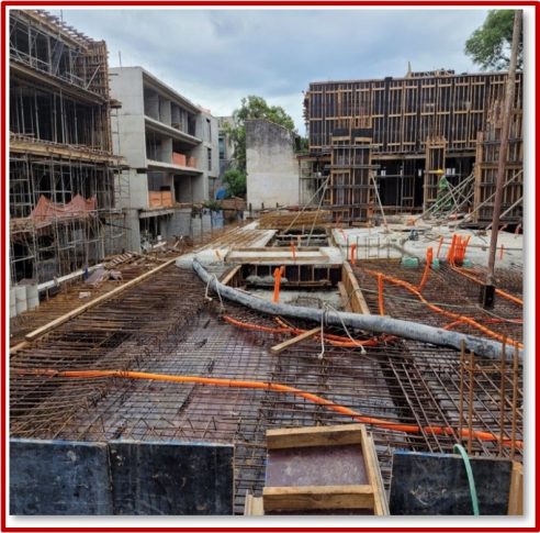 20/12/22 - Concretagem do térreo (Casas 1, 2 e 3).
