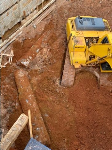 20/02/23 - Mais interferências encontradas no terreno.