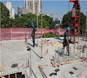 05/2024 - Execução da laje do 5° pavimento
